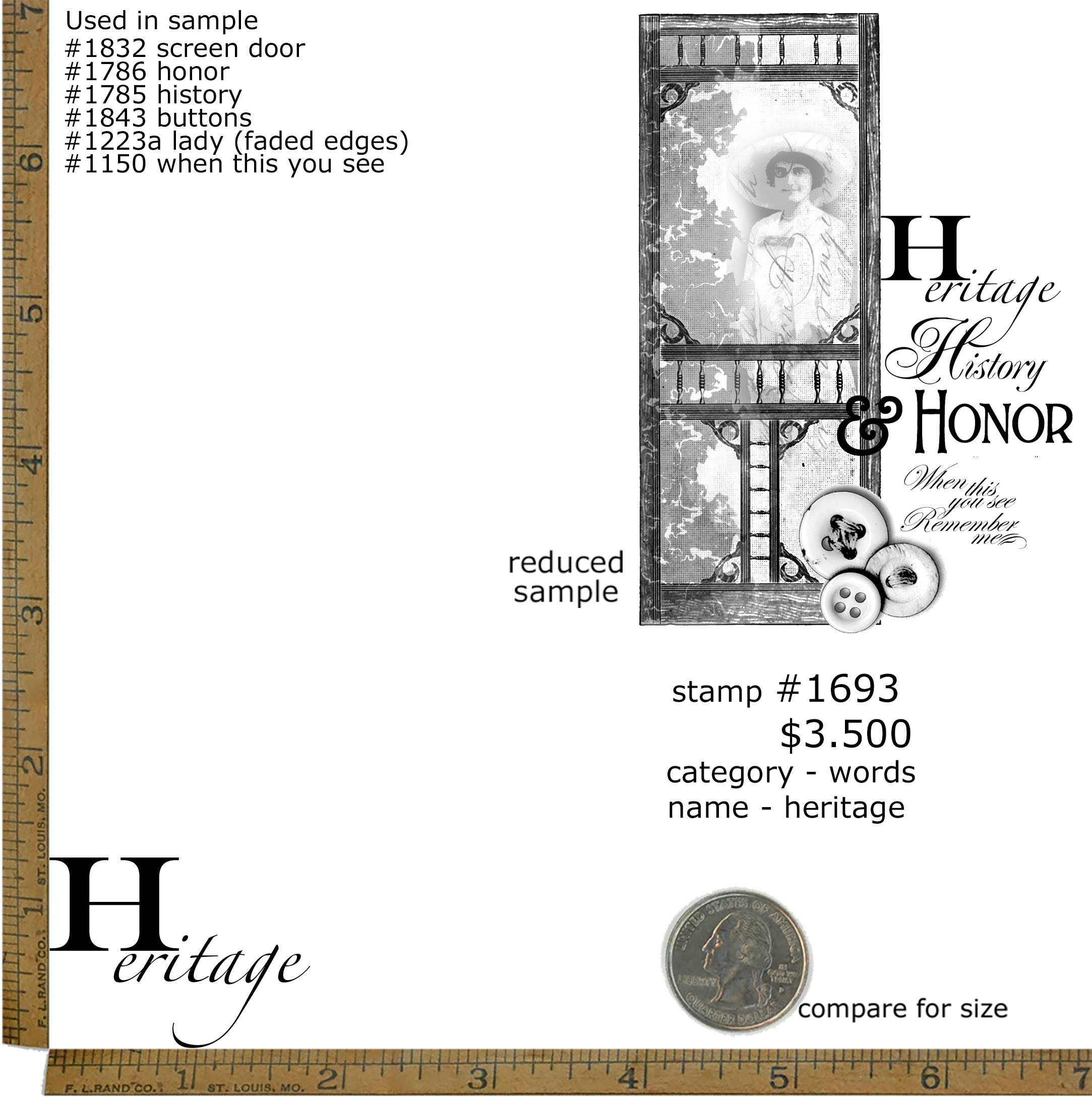 #1693 - Heritage - Words